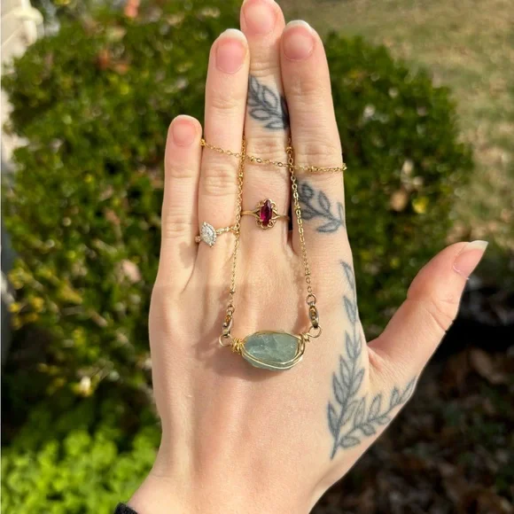 Aquamarine interchangeable necklace - Picture 5 of 5